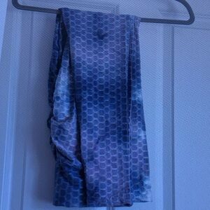 Elegant Blue Patterned Skirt